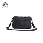 تصویر اختصاصی از نمای جلوی کیف زنانه دوشی سینگلی کد ۰۲۲۷ همراه با بند در رنگ مشکی