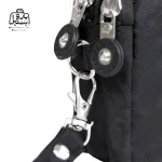 تصویر اختصاصی از جزئیات کیف زنانه دوشی سینگلی کد ۲۲۳ در رنگ مشکی