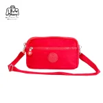 تصویر اختصاصی از نمای جلویی کیف زنانه دوشی سینگلی کد ۲۲۵ همراه با بند در رنگ قرمز