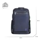 تصویر اختصاصی از نمای جلوی کوله‌پشتی آرکتیک هانتر کد B00415 در رنگ سرمه‌ای همراه با سایزبندی