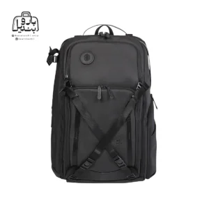 تصویر اختصاصی از نمای جلوی کوله‌پشتی آرکتیک هانتر کد B00575 در رنگ مشکی