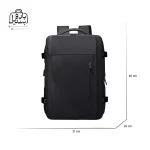 تصویر اختصاصی از سایزبندی کولهپشتی بنج کد ۱۸۰۱ در رنگ مشکی