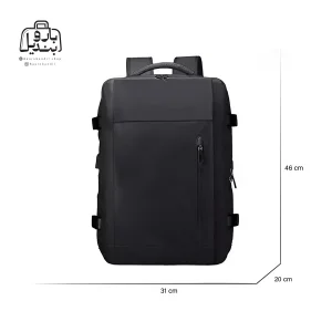 تصویر اختصاصی از سایزبندی کوله‌پشتی بنج کد ۱۸۰۱ در رنگ مشکی