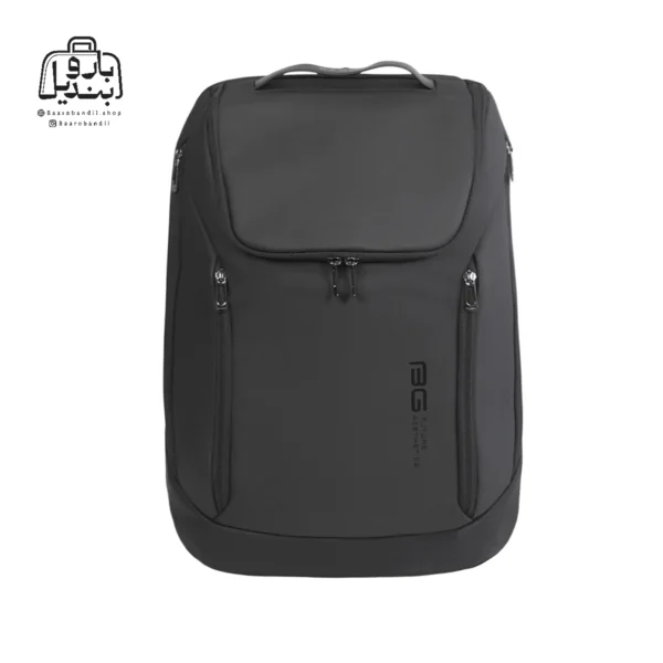 تصویر اختصاصی از نمای جلوی کوله بنج کد 2517 در رنگ مشکی
