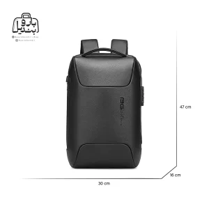 تصویر اختصاصی از نمای جلویی کوله‌پشتی بنج کد ۶۶۲۲ در رنگ مشکی همراه با سایزبندی