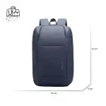 تصویر اختصاصی از نمای جلوی کولهپشتی بنج کد ۷۸۰۲ در رنگ سرمهای همراه با سایزبندی