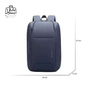 تصویر اختصاصی از نمای جلوی کولهپشتی بنج کد ۷۸۰۲ در رنگ سرمهای همراه با سایزبندی