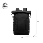 تصویر اختصاصی از نمای جلوی کولهپشتی بنج کد ۸۱۰۹ در رنگ مشکی همراه با سایزبندی