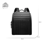 تصویر اختصاصی از نمای جلوی کولهپشتی بنج کد ys۰۰۱ در رنگ مشکی همراه با سایزبندی