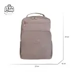 تصویر اختصاصی از نمای جلوی کوله‌پشتی بوبو کد ۱۳۰۴ در رنگ بژ همراه با سایزبندی