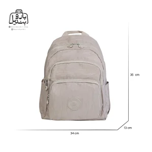 تصویر اختصاصی از نمای جلوی کولهپشتی بوبو کد ۶-۵۸۰۶ در رنگ بژ روشن همراه با سایزبندی