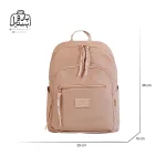 تصویر اختصاصی از نمای جلوی کوله‌پشتی بوبو کد ۱-۸۹۰۱ در رنگ کرمی همراه با سایزبندی