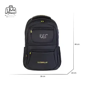 تصویر اختصاصی از نمای جلوی کوله‌پشتی کت کد ۱۷۸۷ در رنگ مشکی همراه با سایزبندی