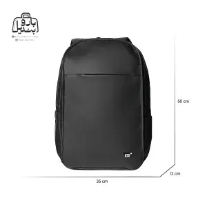 تصویر اختصاصی از نمای جلوی کولهپشتی mont blanc کد ۱۴۳۲ در رنگ مشکی همراه با سایزبندی