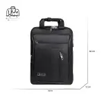 تصویر اختصاصی از نمای جلوی کوله‌پشتی نوژیا کد ۲۸۸۸ در رنگ مشکی با سایزبندی