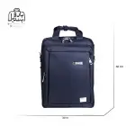 تصویر اختصاصی از نمای جلوی کوله‌پشتی نوژیا کد ۲۸۹۹ در رنگ سرمه‌ای همراه با سایزبندی