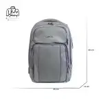 تصویر اختصاصی از نمای جلوی کوله‌پشتی پرزیدنت کد ۶۱۷۹ در رنگ طوسی سبز همراه با سایزبندی