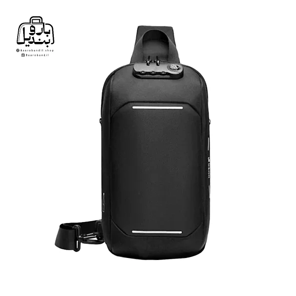 تصویر اختصاصی از نمای جلوی بادی‌ بگ (کراس بادی) لیستات کد ۲۰۲۰ در رنگ مشکی