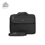 تصویر اختصاصی از نمای جلو همراه با بند کیف دستی لپ‌تاپی لیستات ۶۸۰۱ در رنگ مشکی