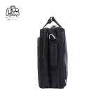 تصویر اختصاصی از نمای کناری کیف دستی لپ‌تاپی نوژیا کد ۱۰۰۴ در رنگ مشکی