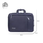 تصویر اختصاصی از سایزبندی کیف دستی لپ‌تاپی نوژيا Nuoxiya کد ۱۰۶۵ در سرمه‌ای