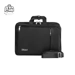 تصویر اختصاصی از نمای جلوی کیف دستی لپ‌تاپی نوژیا کد ۱۳۶۵ در رنگ مشکی