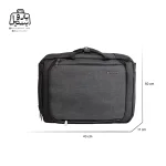 تصویر اختصاصی از سایزبندی کیف دستی لپ‌تاپی پرزیدنت کد ۶۱۷۴ در مشکی