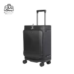 تصویر اختصاصی از نمای جلو و کناری چمدان بنج کد yl۲۰۰ سایز کوچک (داخل کابین) در رنگ مشکی