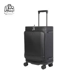 تصویر اختصاصی از نمای جلو و کناری چمدان بنج کد yl۲۰۰ سایز کوچک (داخل کابین) در رنگ مشکی