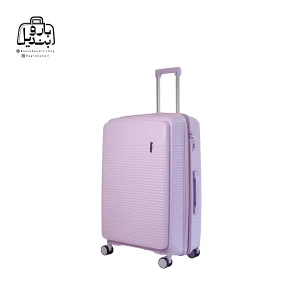 تصویر اختصاصی از نمای جلو و کناری چمدان فشن سایز متوسط در رنگ یاسی