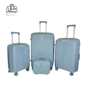 تصویر اختصاصی از چمدان چهار تکهٔ هرموسا کد ۸۰۲۱ در رنگ آبی روشن