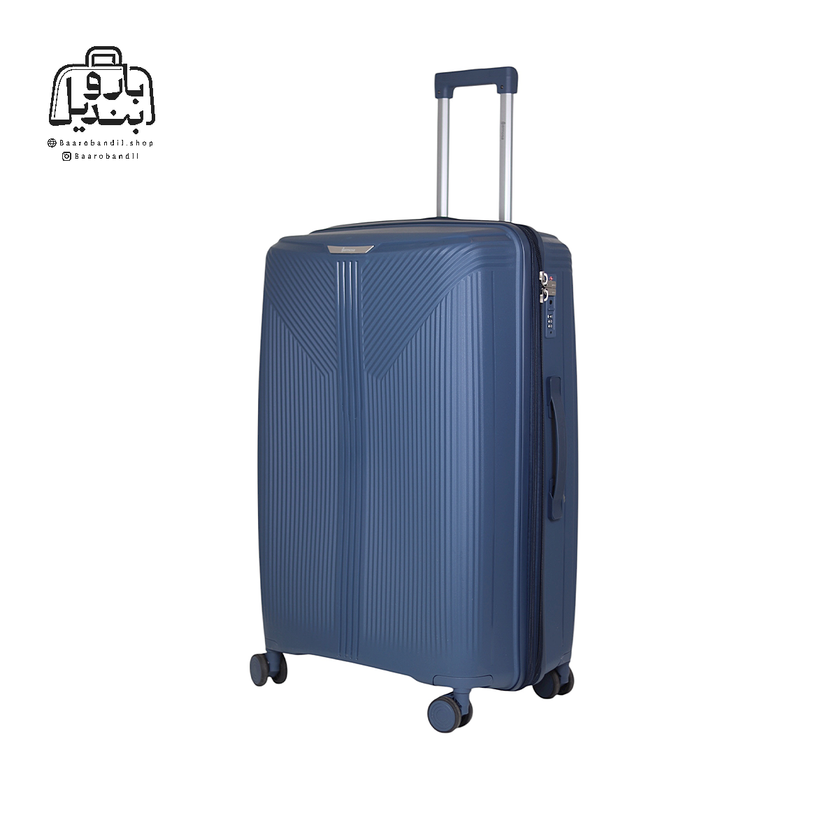 تصویر اختصاصی از چمدان هرموسا کد ۸۰۲۱ سایز بزرگ در رنگ سرمه‌ای