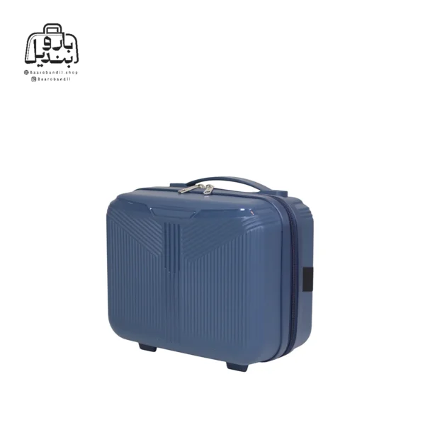 تصویر اختصاصی از کیف آرایشی چمدان هرموسا کد ۸۰۲۱ در رنگ سرمه‌ای