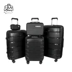 تصویر اختصاصی از چمدان پنج تکهٔ ریکاردو در رنگ مشکی