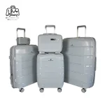 تصویر اختصاصی از چمدان پنج تکهٔ ریکاردو در رنگ طوسی