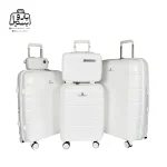 تصویر اختصاصی از چمدان پنج تکهٔ ریکاردو در رنگ سفید