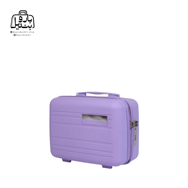 تصویر اختصاصی از کیف آرایشی چمدان ریکاردو در رنگ یاسی