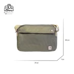 تصویر اختصاصی از سایزبندی کیف دوشی فوور کد ۰۶-۲۷۹۶ در رنگ سبز