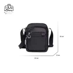 تصویر اختصاصی از سایزبندی کیف دوشی فوور کد 2802-04 در رنگ مشکی