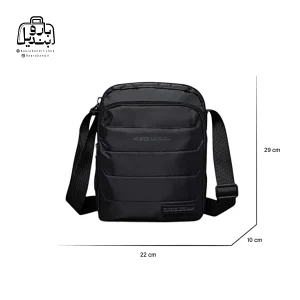 تصویر اختصاصی از سایزبندی کیف دوشی بنج کد ۱۷۱۳-۲۵ در رنگ مشکی