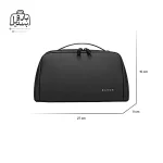 تصویر اختصاصی از نمای جلوی کیف لوازم جانبی بنج کد ۲۲۱۹۶ در رنگ مشکی همراه با سایزبندی