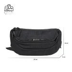 تصویر اختصاصی از سایزبندی کیف کمری لیستات کد LT2308 در رنگ مشکی