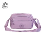 تصویر اختصاصی از نمای جلوی کیف زنانه دوشی بوبو کد ۵۳۰۴ در رنگ یاسی همراه با بند