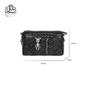 تصویر اختصاصی از سایزبندی کیف زنانه دنیز جنوا کد ۰۰۱۰۰ در رنگ مشکی
