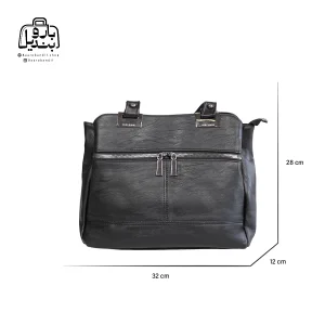 تصویر اختصاصی از سایزبندی کیف زنانه دنیز جنوا کد ۰۰۱۰۱ در رنگ مشکی