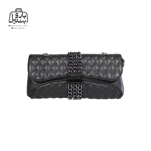 تصویر اختصاصی از نمای جلوی کیف زنانه دنیز جنوا کد ۰۰۱۰۵ در رنگ مشکی