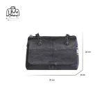 تصویر اختصاصی از سایزبندی کیف زنانه دنیز جنوا کد ۰۰۴۱ در رنگ مشکی