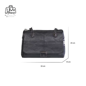 تصویر اختصاصی از سایزبندی کیف زنانه دنیز جنوا کد ۰۰۴۱ در رنگ مشکی