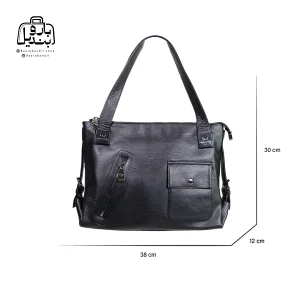 تصویر اختصاصی از سایزبندی کیف زنانه دنیز جنوا کد ۰۰۵۳ در رنگ مشکی