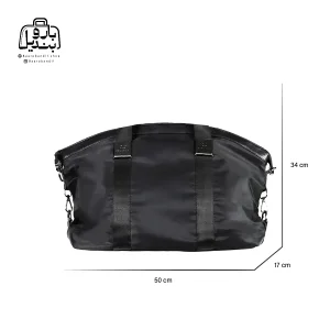 تصویر اختصاصی از نمای جلوی کیف زنانه دنیز جنوا کد ۰۰۵۸-۱ در رنگ مشکی همراه با سایزبندی